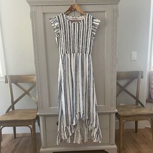 Blue & White Striped Dress from Pink Desert Size S NWT